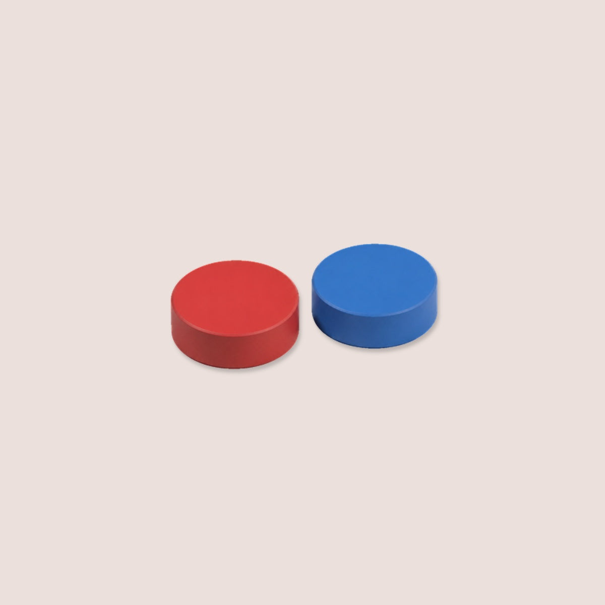 Red and blue magnetic pins included with the Twomatoes Emotion Board for couples.